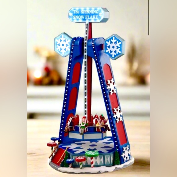 Lemax The Spinning WheelAnimated Carnival Ride Lights & Sound New in Box